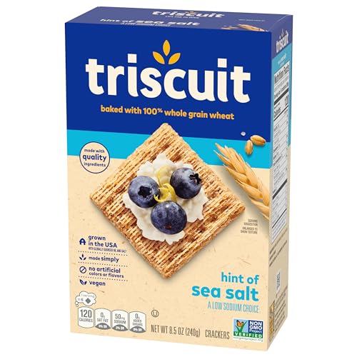 Triscuit Organic Original Whole Grain Wheat Crackers, Organic Crackers, Vegan Crackers, 6 - 7 oz Boxes