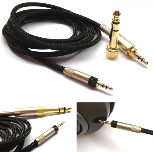 NewFantasia Replacement Audio Upgrade Cable Compatible with Sennheiser HD598, HD598Cs, HD560s, HD598SE, HD620S, HD400PRO, HD599, HD569, HD579 Headphones 1.2m/4feet
