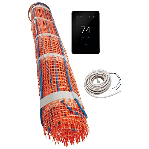 SunTouch TapeMat Electric Under Floor Heating Kit with ConnectPlus Smart Thermostat, 2.0' x 40.0' (80 Sq. Ft.), 120V (12004024-KIT-CPWiFi)