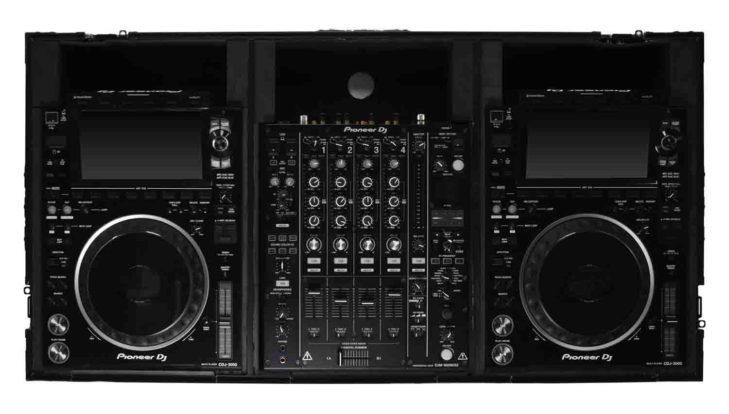INDUSTRIAL BOARD CASE FITTING MOST 12" DJ MIXERS AND TWO PIONEER CDJ-3000