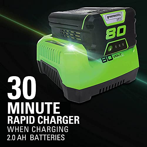 Greenworks Pro 80V 20" Cordless Pole Hedge Trimmer, 2.0Ah Battery and Charger Included