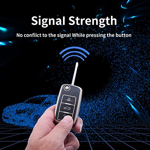 LCXJMWKL for VW Volkswagen Key Fob Cover, Compatible with VW Jetta Beetle Tiguan Passat Golf MK6 Polo
