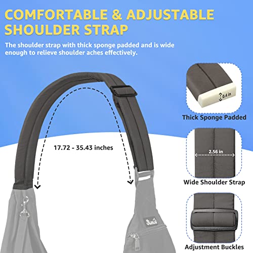 SlowTon Dog Carrier Sling - Thick Padded Adjustable Shoulder Strap Dog Carriers for Small Dogs, Puppy Carrier Purse for Pet Cat with Front Zipper Pocket Safety Belt Machine Washable (Pink M)