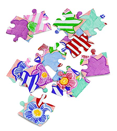 8 Blank Jigsaw Puzzles with Envelopes – 5.5 x 8 Inch, 12 Pieces Each – Hygloss DYI Party invites, Perfect for Decorating, Kids' Activities, Arts & Crafts or Party Favors