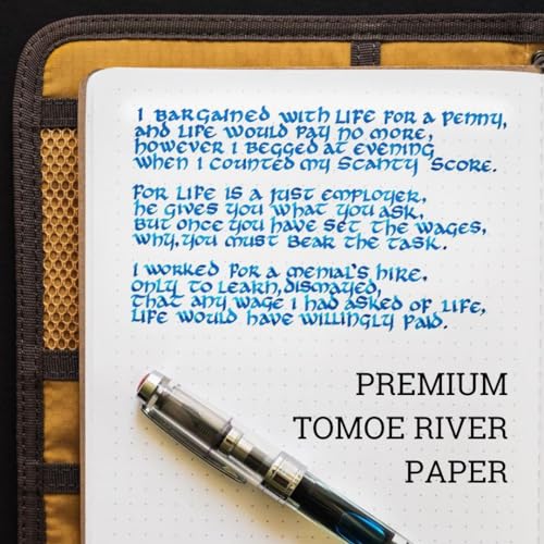 LOCHBY Field Journal A5 Planner Cover | Water Resistant Waxed Canvas | Pen Loop | Included Tomoe River Notebook | Perfect for Travel, Art, Bullet Journal