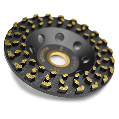 Megatron 4" Diamond Cup Grinding Removing Disc Wheel for Concrete, Paint, Epoxy, Glue and Mastic with CDB New Technology (Megatron 4")