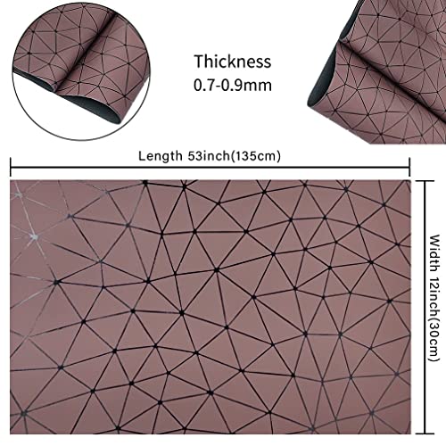 HYANG Embossed Cobweb Snow PU Faux Leather 1 Roll 12"X53"(30cmX135cm), Faux Leather for Crafts Making Leather Earrings, Bows, Handbag ïŒSewing