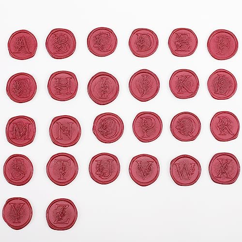Alphabet O Wax Seal Stamp, ONWINPOR Eucalyptus Leaves Wax Seal Stamp Leaves Letter O Sealing Stamp for Letter Sealing Wax, Christmas Thanksgiving Card (O)