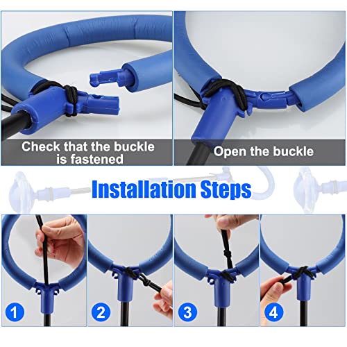 Chridark Ankle Skip Ball for Kids - Foldable Flash Wheel Skip Ball, Outside Game Toys for Kids & Adults, Gift for Boys & Girls Age 5 6 7 8 9 10 Years Old (Blue)