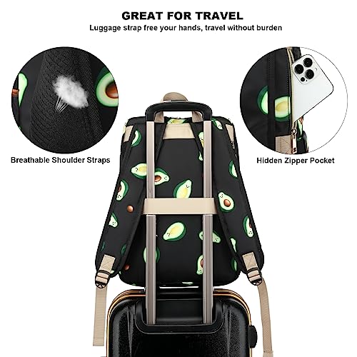 Fuyicat Laptop Backpack for Women Men Travel Business Work, Girls Boys School Backpack College Bookbag Fit 15.6 Inch Notebook (Mint Green)