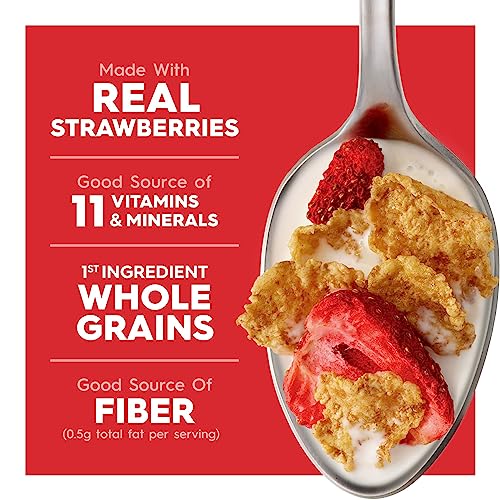 Kellogg's Special K Breakfast Cereal, Family Breakfast, Fiber Cereal, Family Size, Red Berries (3 Boxes)