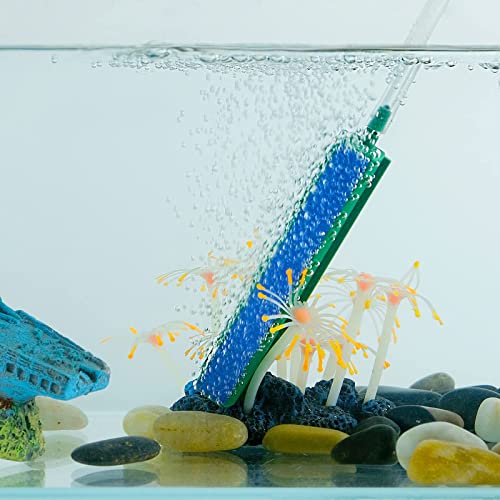 Pawfly Aquarium Air Stone Bar Bubbler 4 Inch, Fish Tank Bubbler Stone with Plastic Base Square Oxygen Diffuser for Nano Air Pump Small Bucket and Fish Tank, 4 Pack