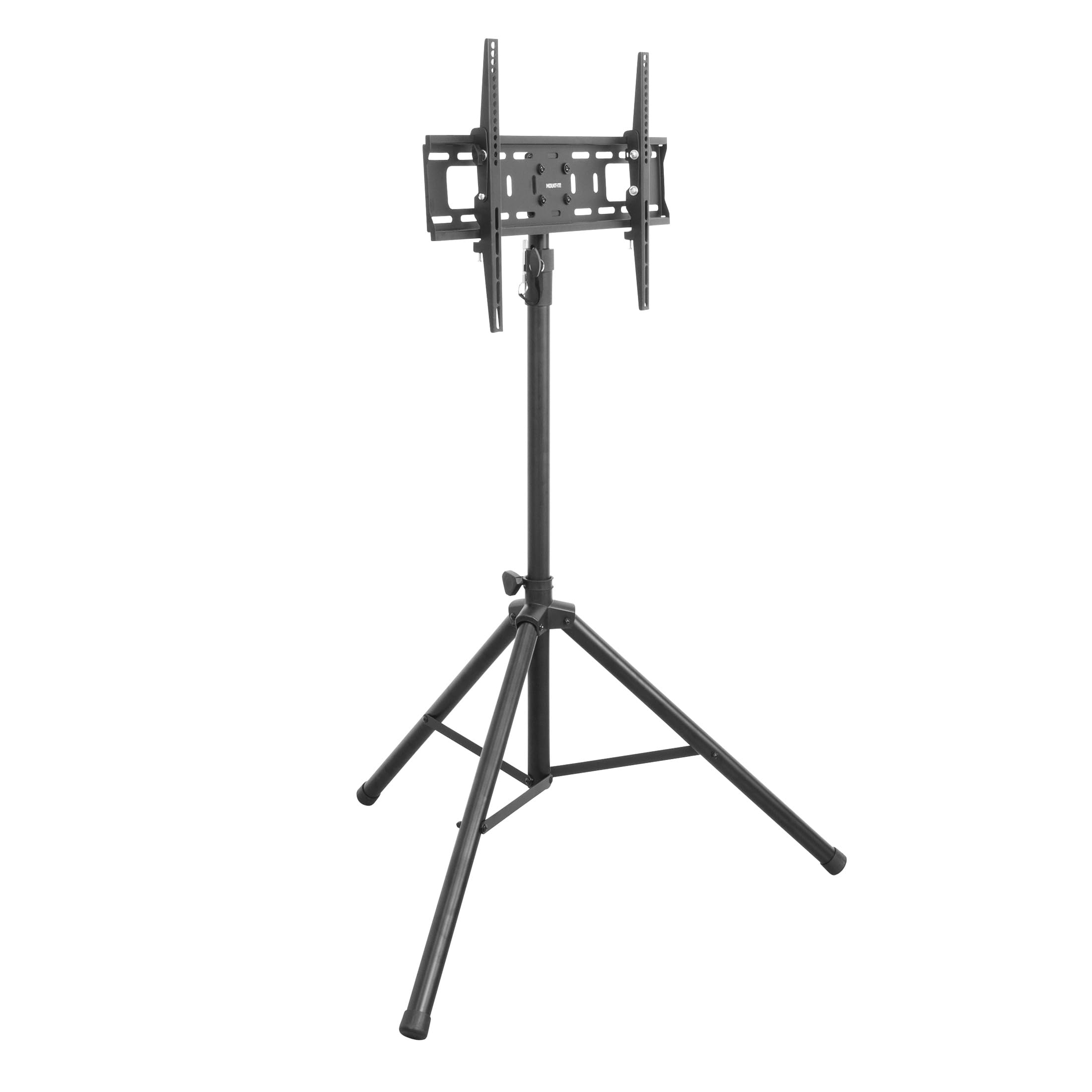 Mount-It! Tripod TV Stand – Portable TV Tripod for Flat Screens 32-70 Inch – Indoor/Outdoor Height Adjustable Stand, VESA 200x200 to 600x400, for LCD, LED, OLED, Curved TVs, Holds up to 77lbs