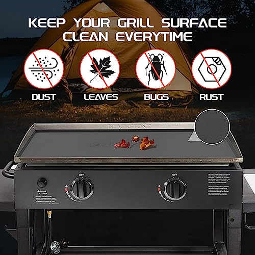 Upgraded Silicone Griddle Mat Cover for Blackstone 22 Inch, Polished Bottom Surface, Heavy Duty Food Grade Silicone Protective Grill Cover, All Season Blackstone Griddle Accessories (Gray)