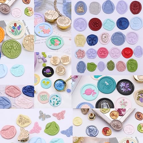 Grey Blue Sealing Wax Sticks, ONWINPOR 20 Pieces Glue Gun Gray Blue Wax Seal Sticks Wax Stamp, Easy Melting Wax Seal Sticks for 0.43'' Glue Gun Wax Sealing Sticks (20, Grey Blue)