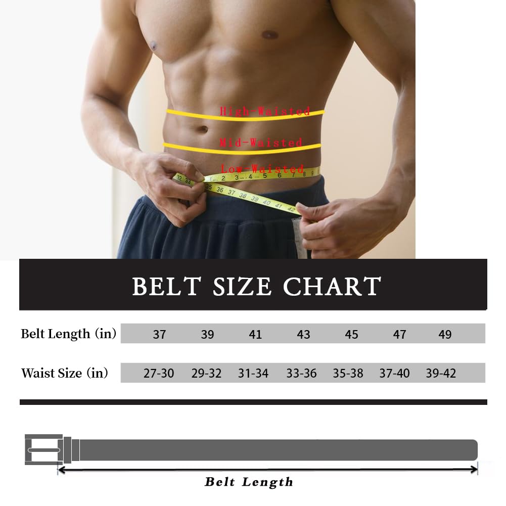 maikun Reversible Belt for Men, Waist Belt for Men, Ratchet Belt for Men, Brown,45''Long, Fit for waist size 35-38''