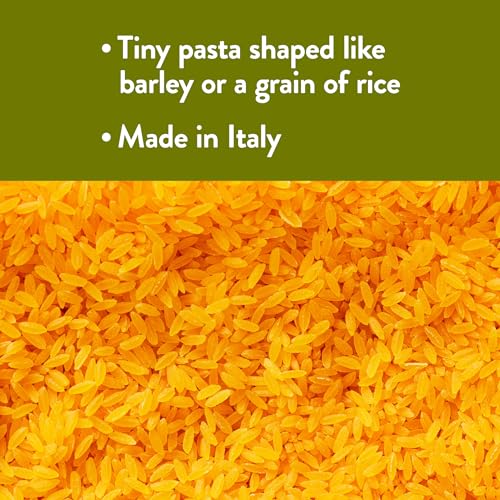 DeLallo Gluten Free Orzo Pasta, 12 oz Bag, (3 Pack), Made with Corn and Rice Flour, Handcrafted in Italy, Non-GMO, All Natural, Kosher