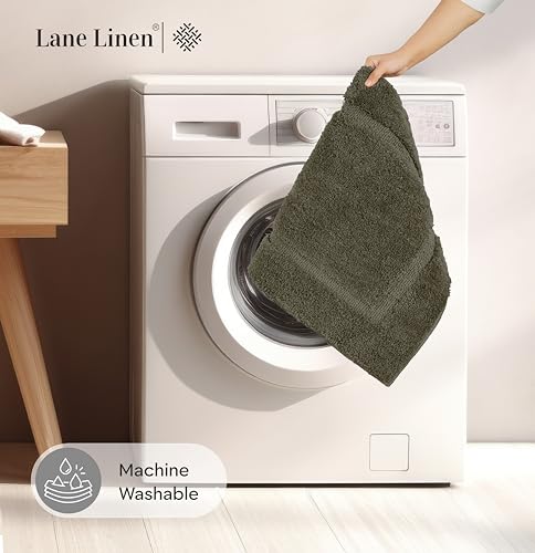 LANE LINEN Christmas Red Microfiber Bathroom Rug Set, Non Slip, Machine Washable - 20'' x 32'' & 17'' x 24''