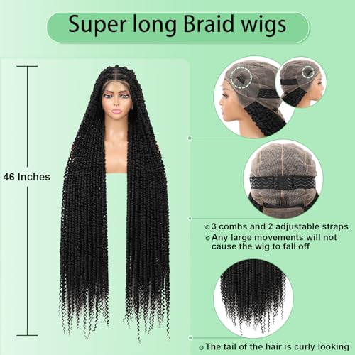 Youthfee 14" locs Braided Wigs for Women and Men Lace Front Braided Wig Knotless Short Black Bob Braid Wig Full Double Lace Braided Wigs with Baby Hair