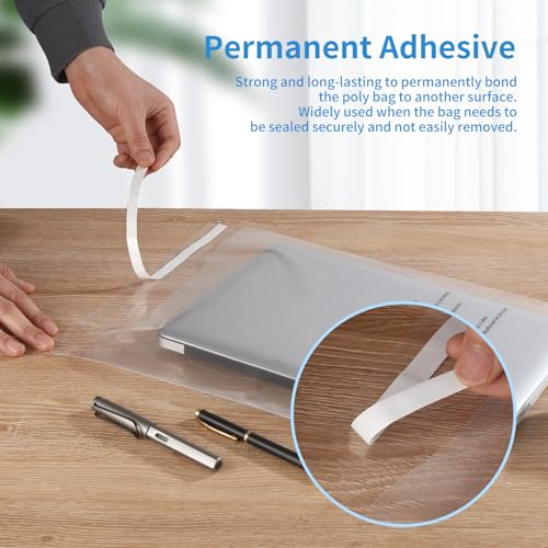 iMailer - 200 Pcs - 6" x 9", Clear Poly Bags with Suffocation Warning Self Seal 1.6 Mil for A7 A8 A9 Cards & Envelopes, Bakery, Cookies, Candies-Permanent Glue