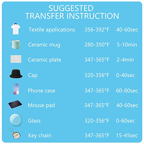 HTVRONT Sublimation Paper 8.5 x 11 Inches - 150 Sheets 105g Excellent Ink Release Sublimation Transfer Paper for Tumblers, Mugs, T-Shirts