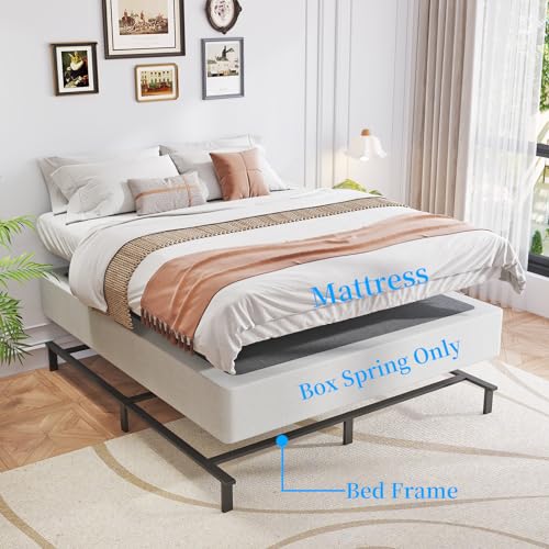 OSASET Twin Box Spring, 9 Inch Metal Twin Box Spring Only, Heavy Duty Metal Frame Mattress Foundation Support for 3000lbs, Easy Assembly, Noise Free, Non Slip