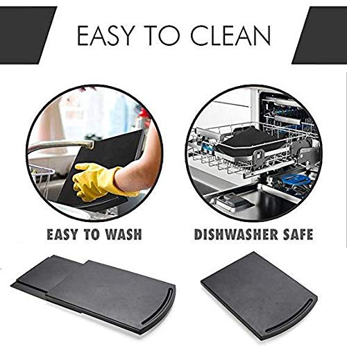 HauSun Handy Sliding Tray Sliding Tray Mat for Coffee Maker,Kitchen Appliance Moving Caddy,Countertop Stoage for Air Fryer, Blender, Stand Mixer,Food Processors,1 Set