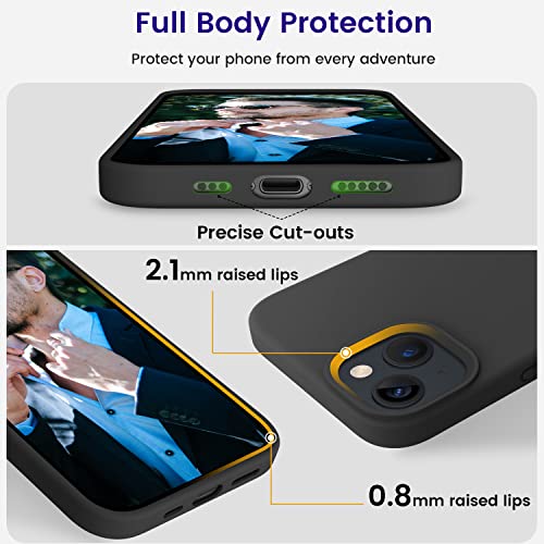 OTOFLY Designed for iPhone 13 Case, Silicone Shockproof Slim Thin Phone Case for iPhone 13 6.1 inch Stone