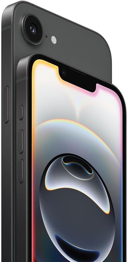 Apple iPhone 16e, 128GB, eSIM, Black- Unlocked (Renewed Premium)