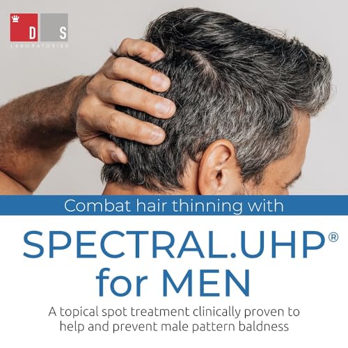 Spectral.UHP 5% Minoxidil Hair Growth Serum for Men by DS Laboratories - Extra Strength Topical Hair Loss Treatment, Supports Hair Growth in the Vertex, Experience Fuller, Thicker Hair (2 fl oz)