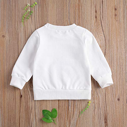 DuAnyozu Infant Toddler Baby Girl Long Sleeve Shirts Daddys Girl Pullover Sweatshirt Tops Fall Outfit Casual Clothes (Black, 0-6 Months)