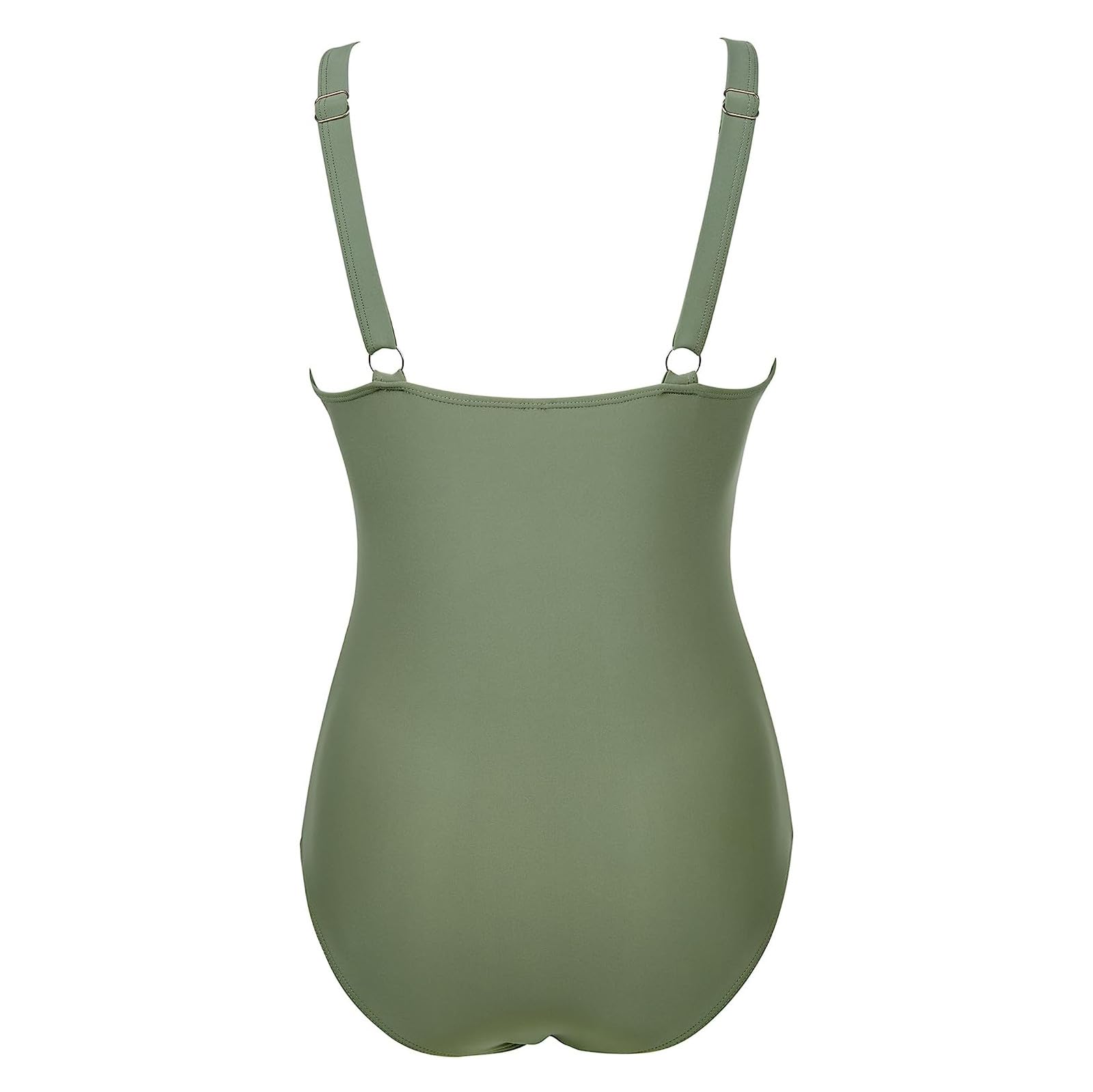 Generic Best Gifts for Women Over 60 Tummy Control Swimsuits for Women One Piece High Waist V Neck Ruched Mesh Bathing Suit Sexy Adjustable Straps Swimwear Ropa para Mujer Liquidación 2024