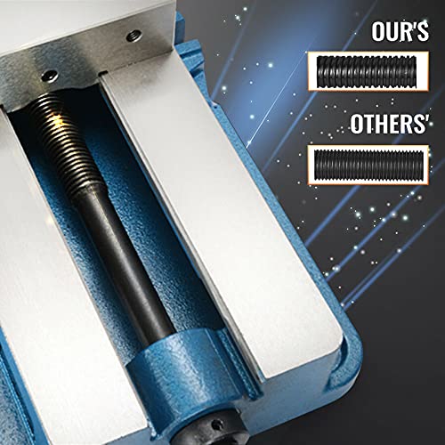 Happybuy 4 Inch ACCU Lock Down Vise Precision Milling Vise 4 Inch Jaw Width Drill Press Vise Milling Drilling Machine Bench Clamp Clamping Vice(4")