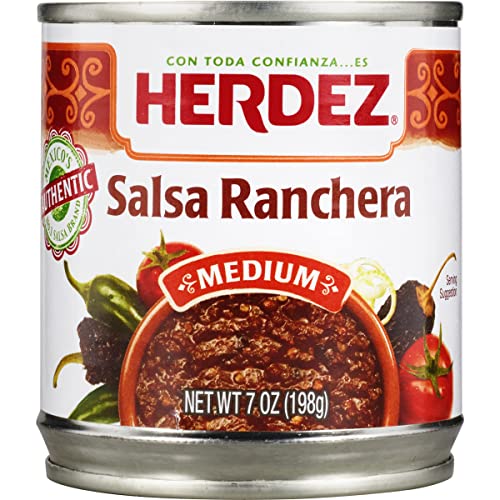 HERDEZ Ranchera Salsa, Medium, 7 oz. Can (12-Pack)