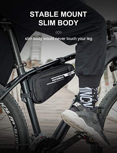 ROCKBROS Bike Bag Bicycle Frame Bag Bike Triangle Storage Bag Bike Accessories Pouch Cycling Pack for MTB Road Bicycle Accessories