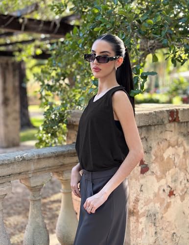 Deyeek Post Shoulder Surgery Shirts for Women Tear Away Snap Button Rotator Cuff Shirt Mastectomy Chemo Port Access Tank Tops