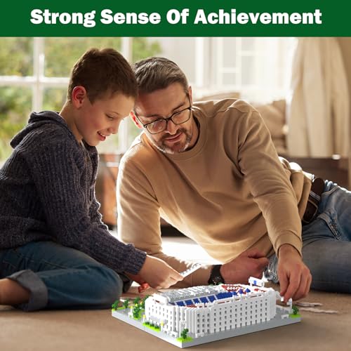 Barcelona Soccer Stadium Micro Blocks Building Sets, Micro Mini Bricks Architecture Building Block Sets for Adults, Football Field Building Blocks Gift for Girls and Boys Aged 14 and Up