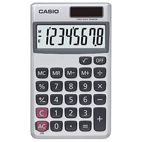 Casio SL-300SV Standard Function Desktop Calculator | General Purpose | Large 8-Digit Display | Pocket Size | Basic Math Functions| Ideal for Home & Office