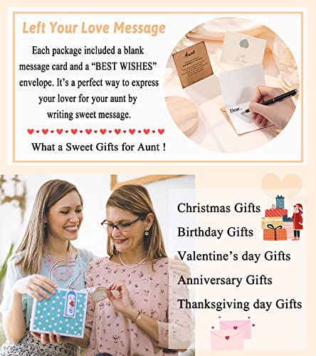 DiRikiss Mothers Day Gifts for Aunt from Niece Best Aunt Ever Gifts Birthday Christmas Valentines' Day Gifts for Aunt Auntie Bracelet