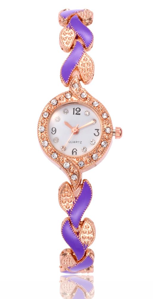 BESTKANG Ladies Fashion Quartz Wrist Watches Elegant Watch Luxury Women Watch (Purple)