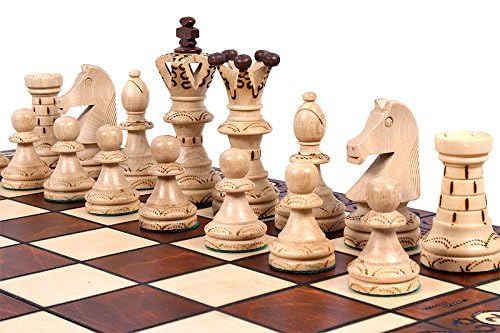 The Jarilo, Unique Elegant Wooden Chess Game Set, Pieces, CBoard and Chess Piece Storage – Finely Handcrafted in Europe for Adults and Kids
