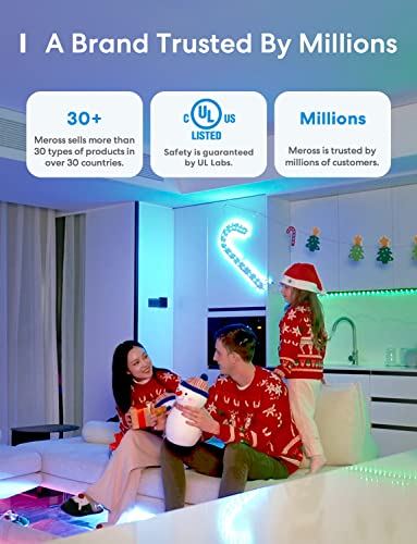 meross Smart Light Bulb, Smart WiFi LED Bulbs Works with Alexa, Dimmable E26 Multicolor 2700K-6500K RGBWW, 810 Lumens 60W Equivalent, No Hub Required, 1 Pack