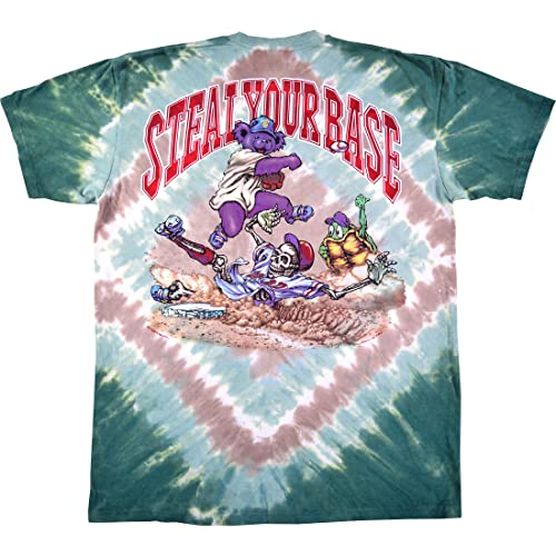 Liquid Blue Men's Standard Grateful Dead Spring Training Baseball, Tie Dye
