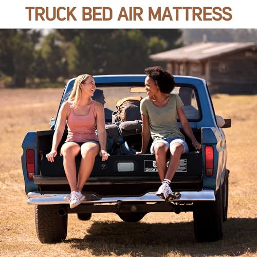 Umbrauto Truck Bed Air Mattress for 5.5-5.8ft,Full Size Short Beds Truck Bed Mattresses, Inflate and Deflate with Rechargeable Built-in Air Pump