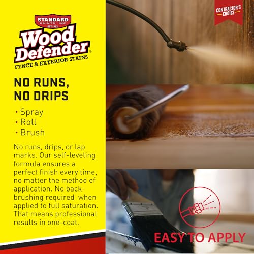 Wood Defender 200 Series Redwood Transparent Stain & Sealer 5-Gallon