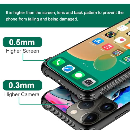 Goodsprout Compatible with iPhone 12 Mini Case Deep Blue Jellyfish Ocean Graphic for Girls,Picture Pattern Design Shockproof Anti-Scratch Hard PC Back Case for iPhone 12 Mini