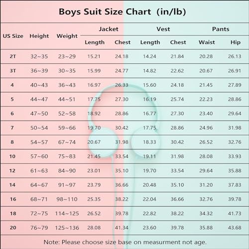 Boys Suits Size 14 Kids Black Suits for Boys Wedding Ring Bearer Outfit Boys' Formal Dress Vest Pants Suspenders Suit Set