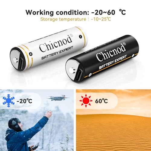 CHICNOD 2 Pack AA Rechargeable Batteries-AA Lithium Battery,1.5V Constant AA Lithium ion Double A Batteries 3300mWh High Capacity Long Lasting 1.5H Quick Charge USB Charging Cord