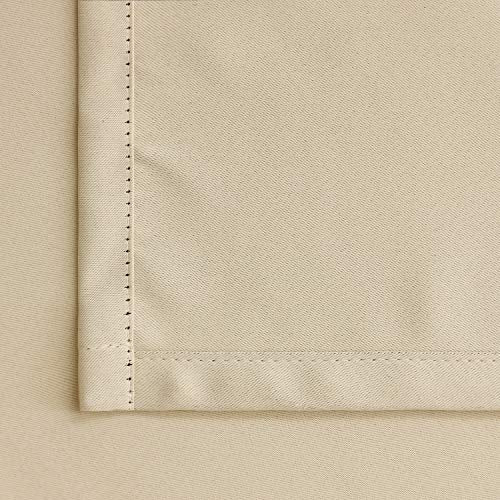 BGment Short Kitchen Curtains 36 Inch Length for Half Windows - 34 x 36 inch Curtains Rod Pocket and Back Tab Thermal Insulated Room Darkening Curtains for Cafe Room, 2 Window Panels, Navy