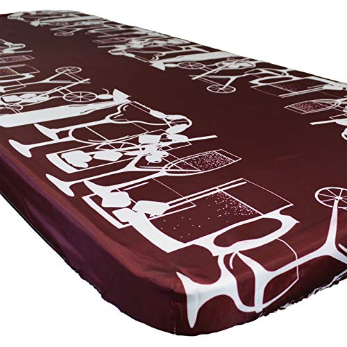 In the Breeze 8001 Happy Hour Drinks 30 Inch x 72 Inch Fitted Tablecloth